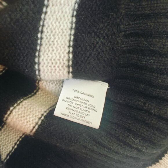 NEW White + Warren strip cashmere sweatshirt - Picture 4 of 4